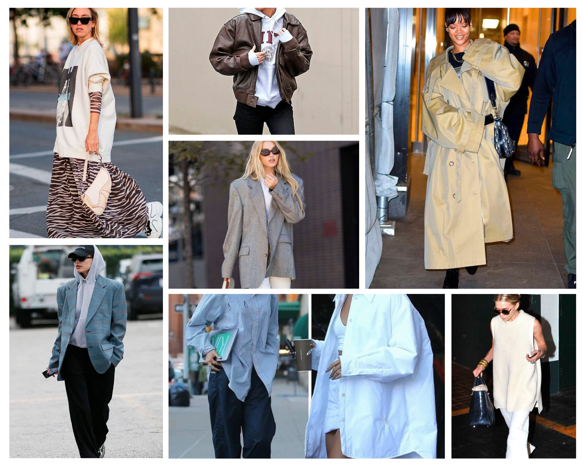 How to Wear Oversize Style: Mastering the Art of Comfortable Fashion - Women - Style Icon - Bella Hadid - Rihanna - Hailey Balwin Bieber - Gigi Hadid