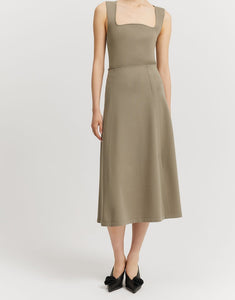 A-Line skirt to round out your tonal look. (also available in black)