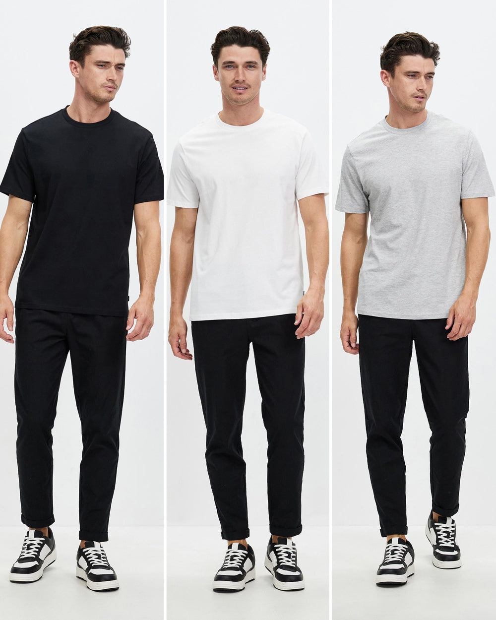 3 Pack Organic Regular Fit Tees - great staples to refresh the tee wardrobe
