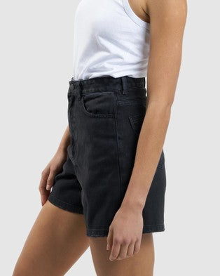 Alternative Black Denim Shorts