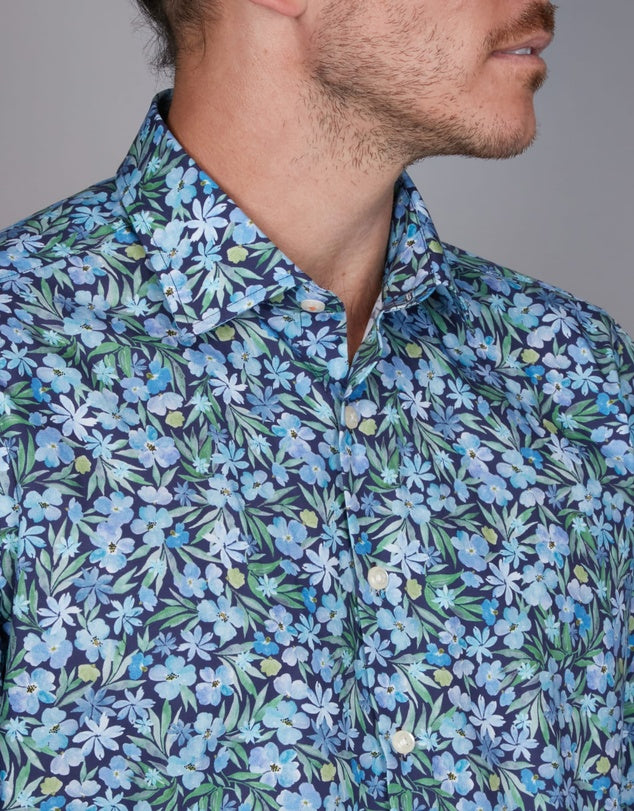 A shirt with a great 'take' on the Hawaiian theme.