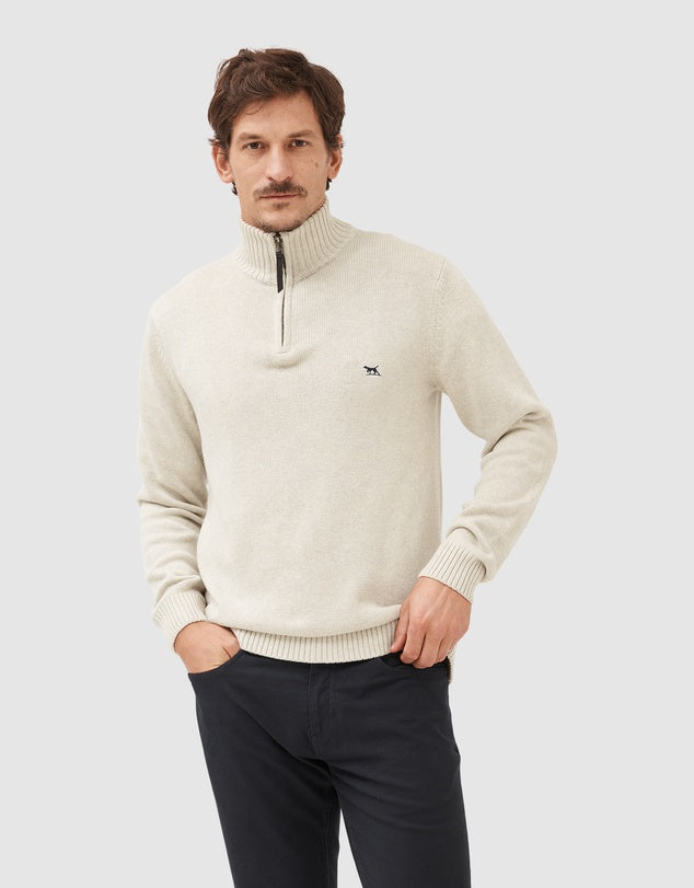 A neutral cotton knit to mix and match with ease